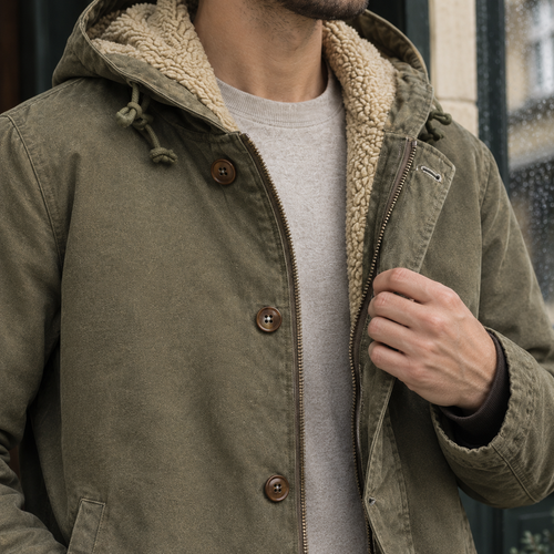 Mason Hooded Jacket - Lead Product Detail