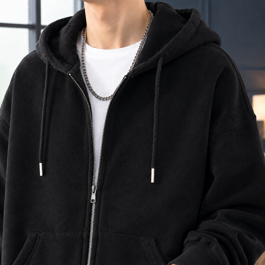 Matteo Zip-Up Hoodie - Lead Product Detail